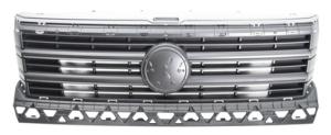 Grille radiateur pour VOLKSWAGEN LT CRAFTER II, depuis 2017, noire gaufrée, neuve