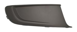 Grille de calandre droite pour VOLKSWAGEN CADDY III ph.2, 2010-2015, noire, sans siège feu antibrouillard, Neuve