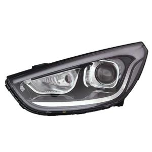 Phare optique avant gauche pour HYUNDAI IX35 phase 2, 2013-2015, HIR2-PY21W, feu de position à LED, noir, Neuf