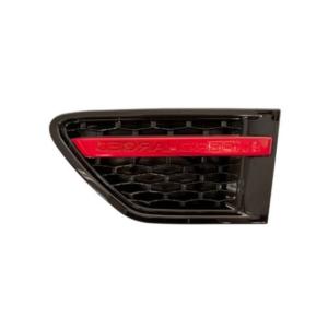 Grille aile avant gauche pour LAND ROVER RANGE ROVER SPORT LR322 2010-2013, noire/rouge, modèle Autobiography - Design Exclusive, Neuve