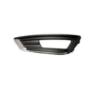 Grille latérale gauche pare-chocs avant, pour FORD FOCUS III phase 2 2014-2018, avec trou, profil chromé, Neuve