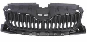 Grille radiateur pour SKODA FABIA III ph. 2 depuis 2018, noir gaufré, Neuve