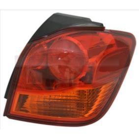 Feu arrière droit extérieur à LED pour MITSUBISHI ASX 2013-2016, orange/rouge, Neuf