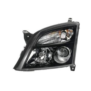 Phare Optique avant gauche pour OPEL VECTRA 2002-2005, H7+H7, avec corps noir, Neuf