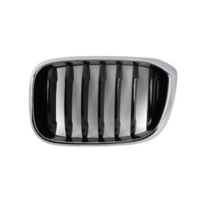 Grille de radiateur gauche pour BMW X3 G01 depuis 2017, noire avec cadre chromé, Neuve