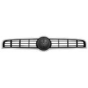 Grille radiateur pour FIAT BRAVO depuis 2007, noire, cadre argent, Mod. ACTIVE-POP-BUSINESS, Neuve